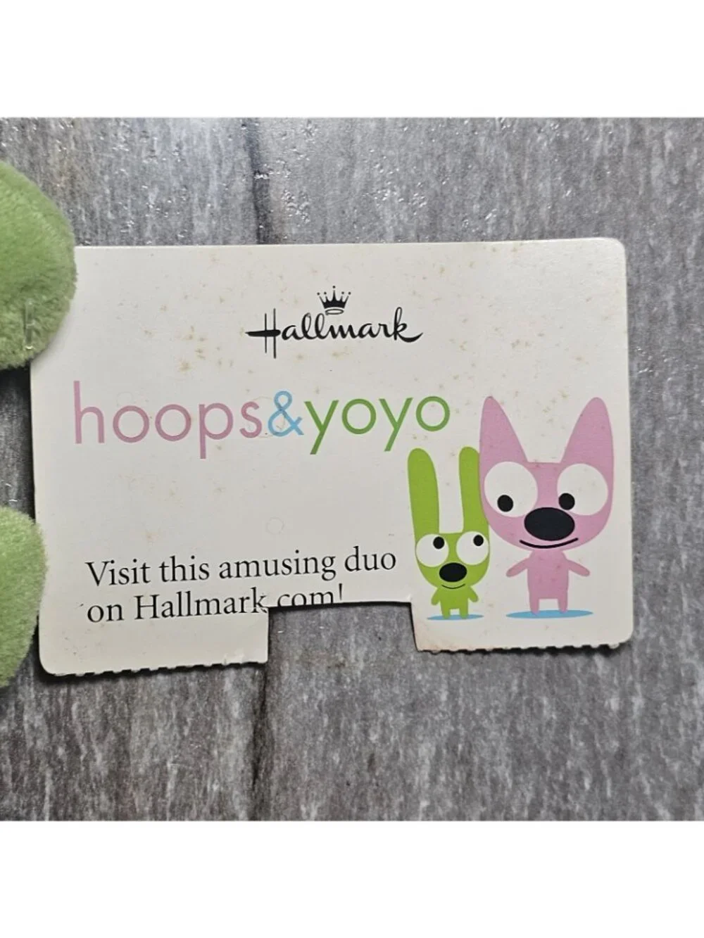 VTG Hoops and Yoyo Stuffed Plush Toys Set Green & Pink 6